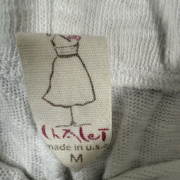 Chalet Cropped Wide Leg Pants Womens M Lagenlook Cottagecore Boho Hippie - Picture 6 of 7